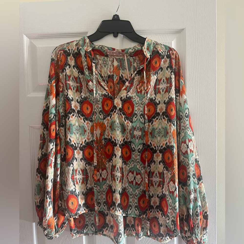 Traffic People Colorful Patterned Women's Top never worn with tags